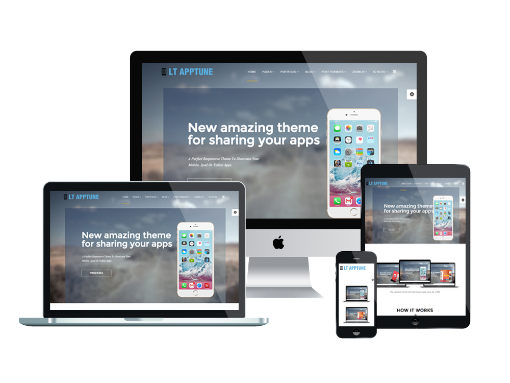LT Apptune – Free Responsive Mobile Apps WordPress theme