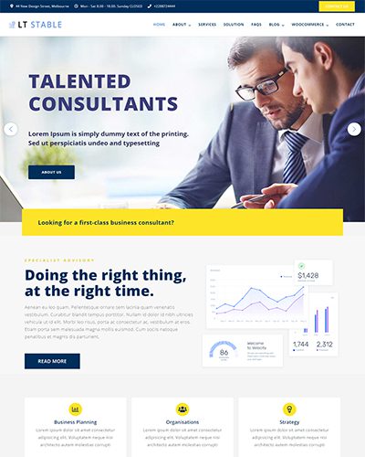 Lt Stable Onepage – Free Responsive One Page Business Professional Joomla Template