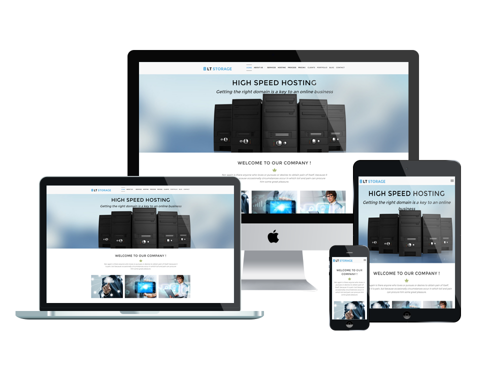LT Storage – Free Responsive Server / Hosting WordPress theme
