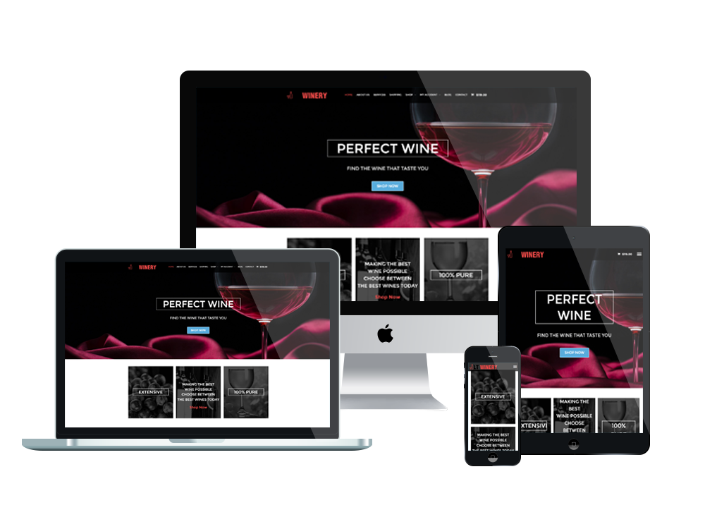LT Winery – Free Responsive Wine Store WordPress theme