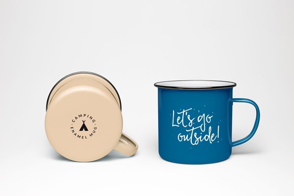 Enamel Mug MockUp PSD Free Download - LTHEME