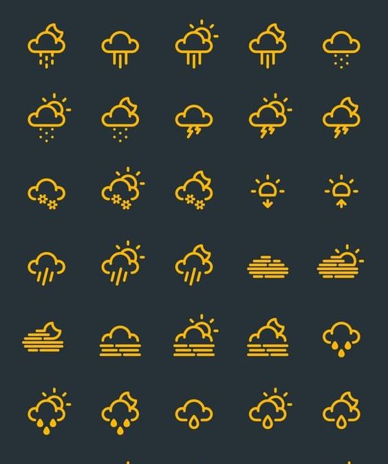Cool weather icons Free download