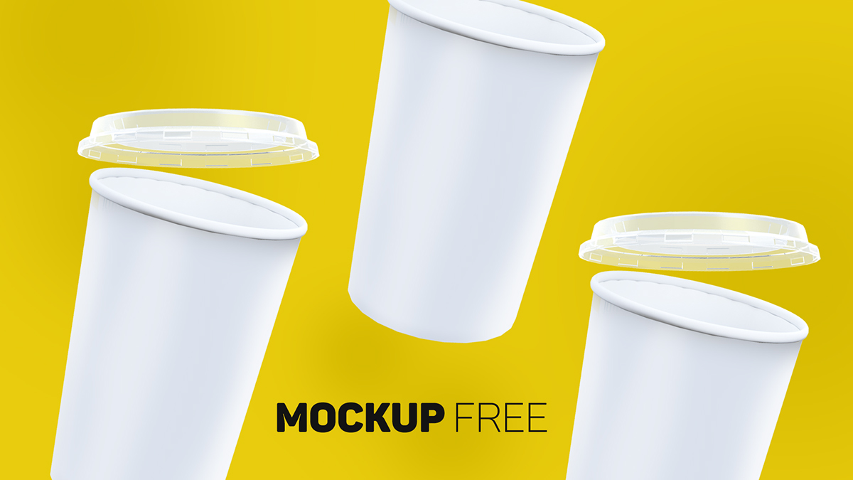 Free Paper Cup Mockup - LTHEME