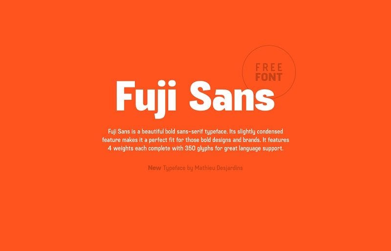 Modern Font For Your Designs: Fuji Sans
