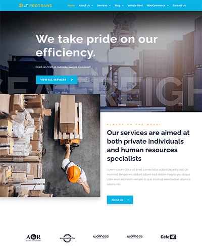 Lt Protrans Onepage – Free One Page Joomla Logistic Website Template