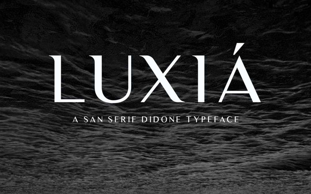 Modern typeface For Designers: Luxia