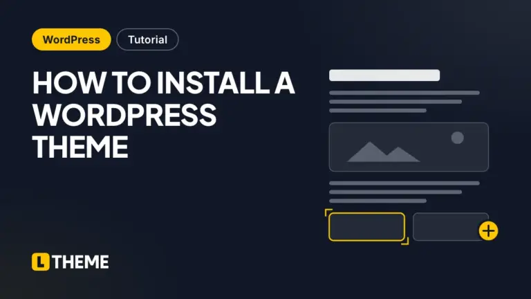 HOW TO INSTALL A WORDPRESS THEME