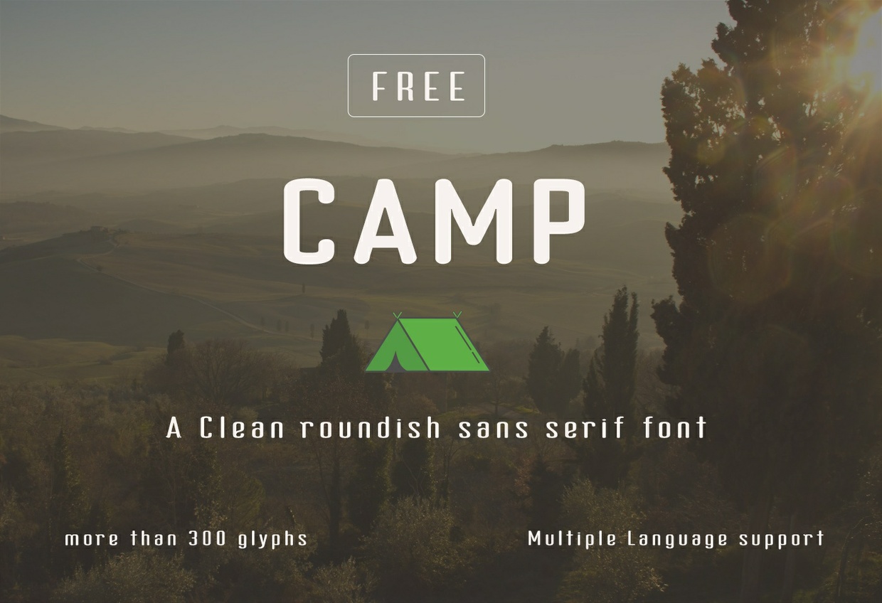 Camp Free Sans-Serif Font - Ltheme