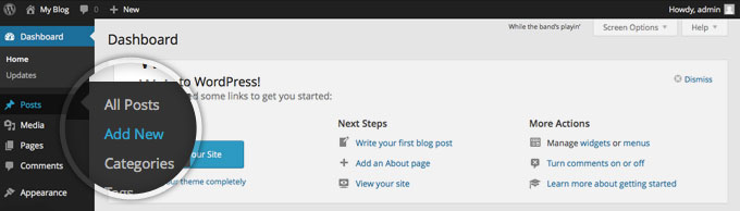 Create A New Wordpress Post