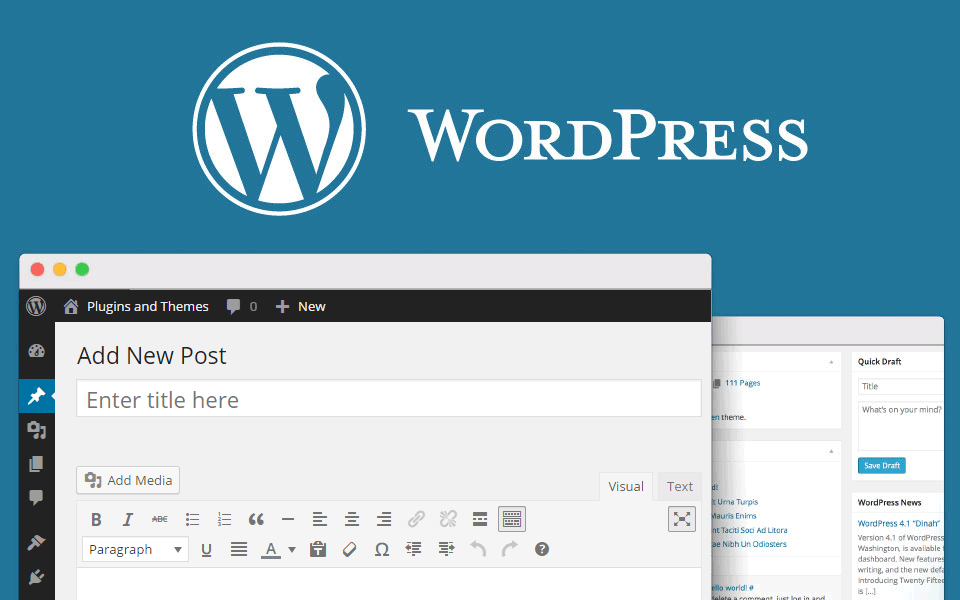 make a blog page on wordpress