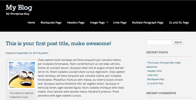 Install Wordpress Theme 7