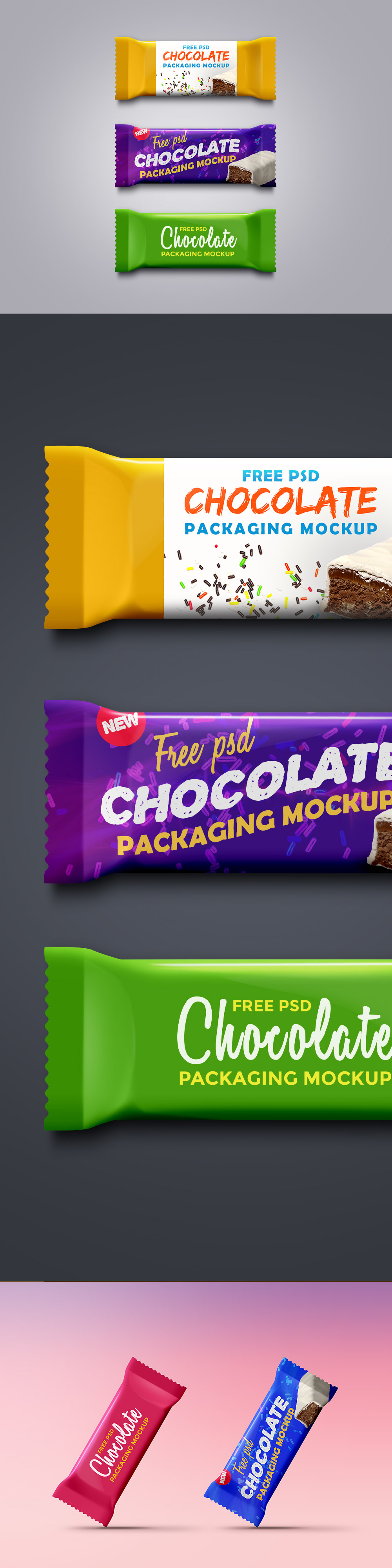 Download Chocolate Packaging MockUp PSD Template - Responsive ...