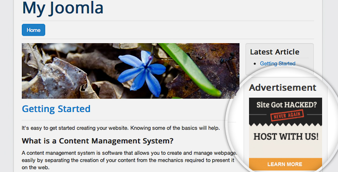 How To Add Joomla 3 Banner