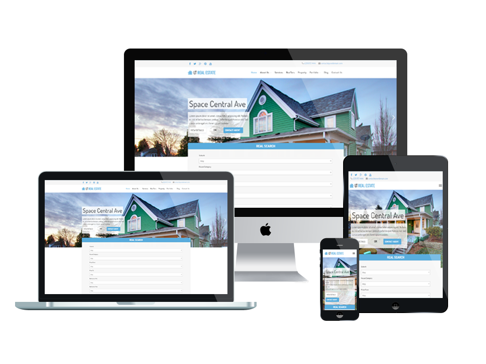 LT Real Estate – Free Homes for Sales / Real Estate WordPress theme
