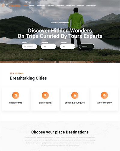 Lt Travel – Free Responsive Hotel / Wordpress Travel Theme