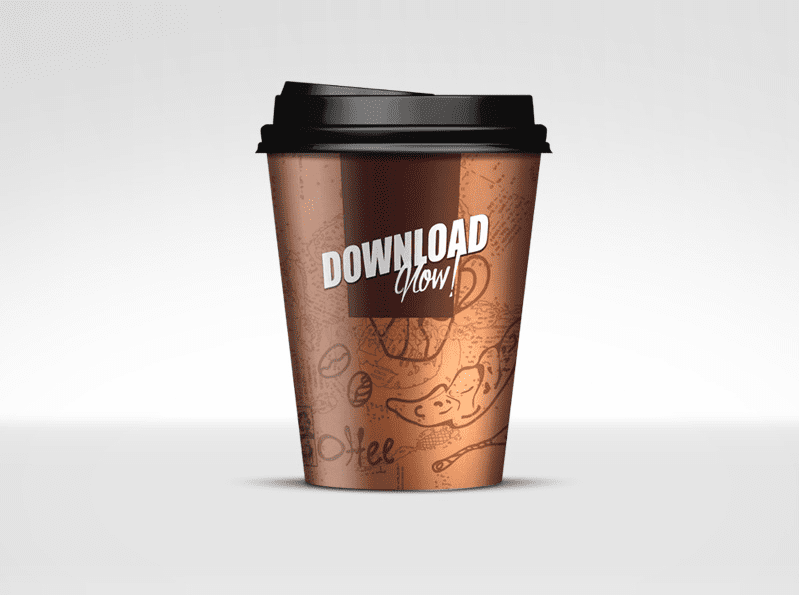 Paper Cup MockUp PSD Template