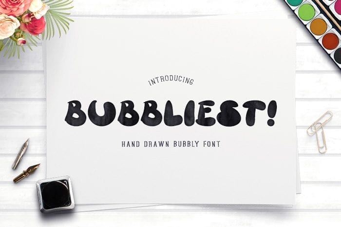 Bubbliest Best Free Typeface