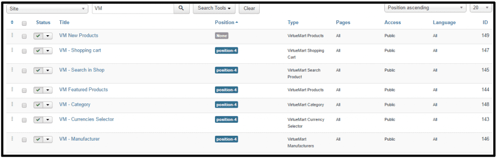 How to use VirtueMart Search Module for Joomla ?