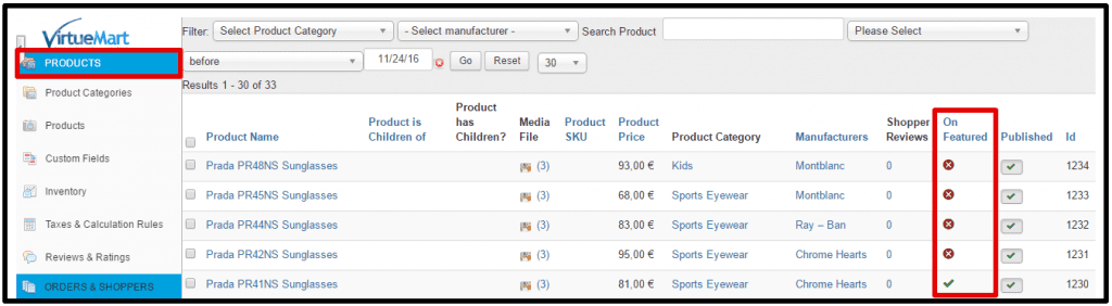 How to add a Featured Product in VirtueMart for Joomla 3.x ?