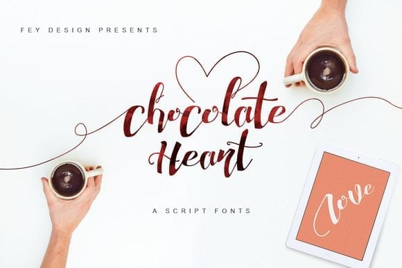 Chocolate Heart Script Free Font