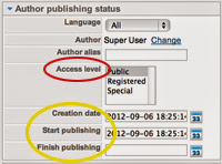 Editing Your Author Publishing Status