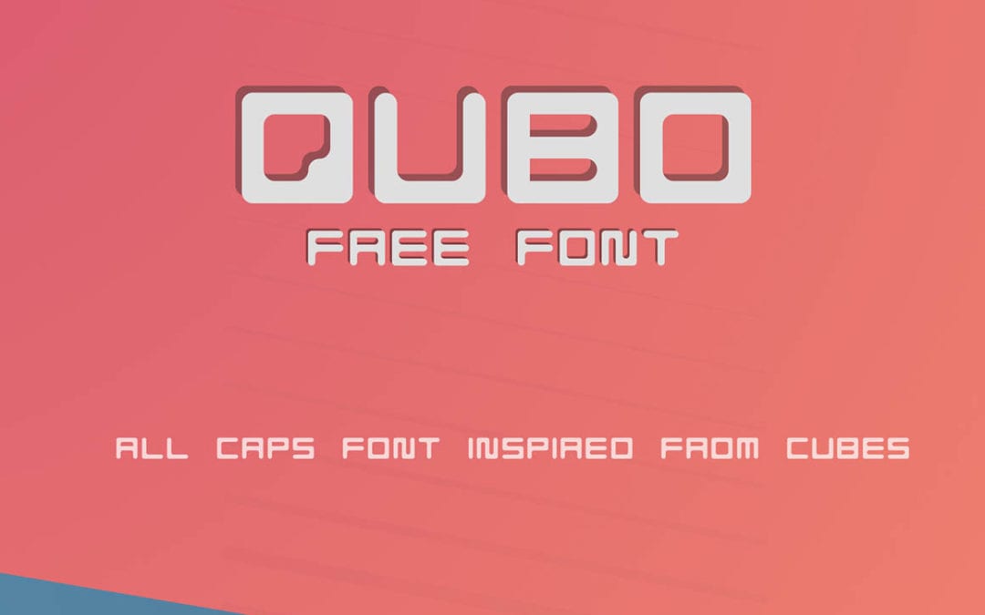 QUBO Geometric Free Font