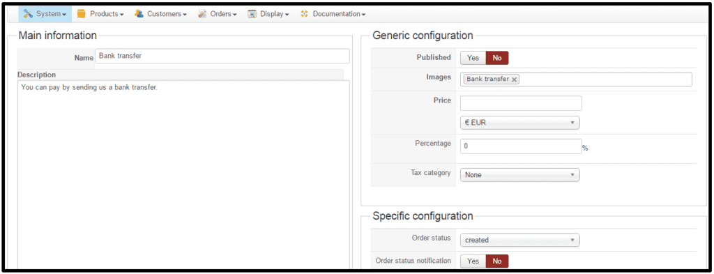 Payment Method In Hikashop