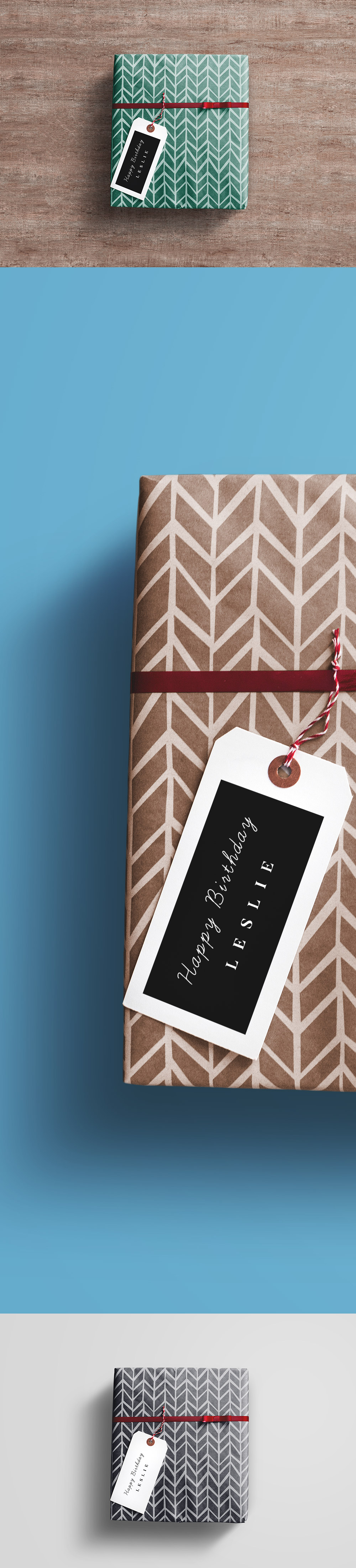 Download Gift Wrap Free Box PSD Mockup - LTHEME