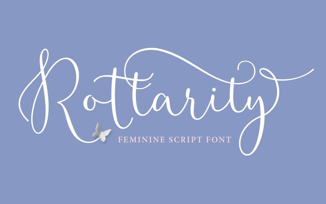 Rottarity Feminine Free Script Typeface