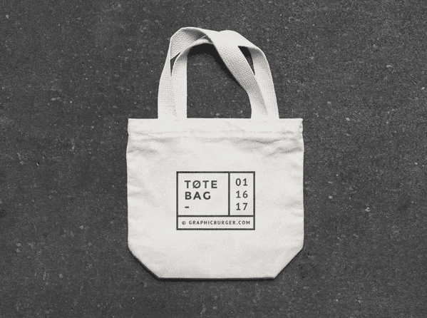 Small Canvas Tote Bag Free MockUp Template LTHEME