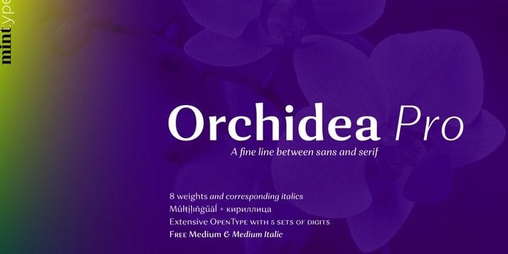 Orchidea Pro Free Family Font