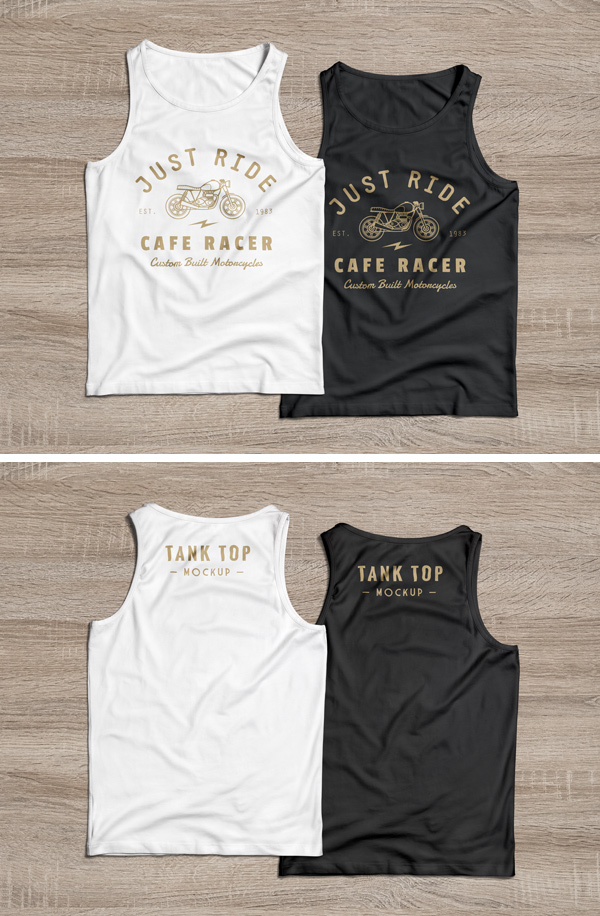 back free shirt mockup Tank Template  Top Responsive Free and MockUp PSD Joomla