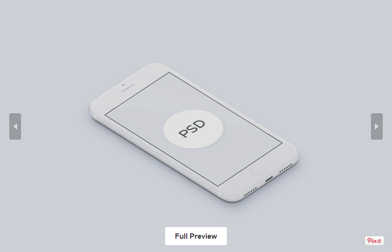 Download 3D White Free iPhone MockUp - LTHEME