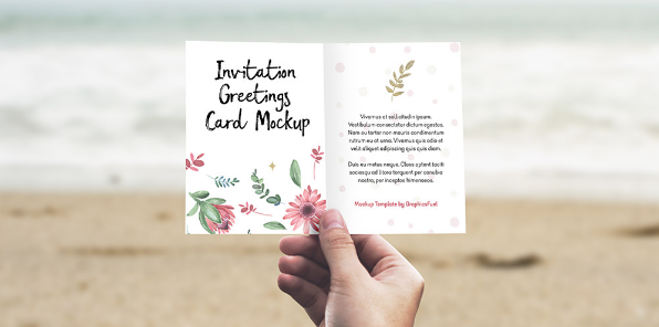 Download Invitation / Greeting Card PSD MockUp - LTHEME