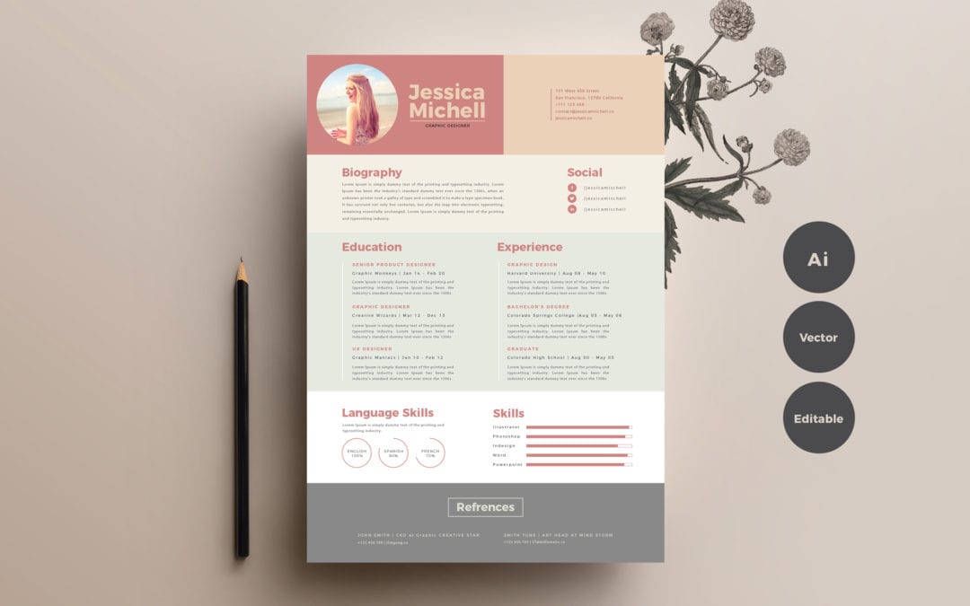 Simple & Elegant Free Resume Templates LTHEME