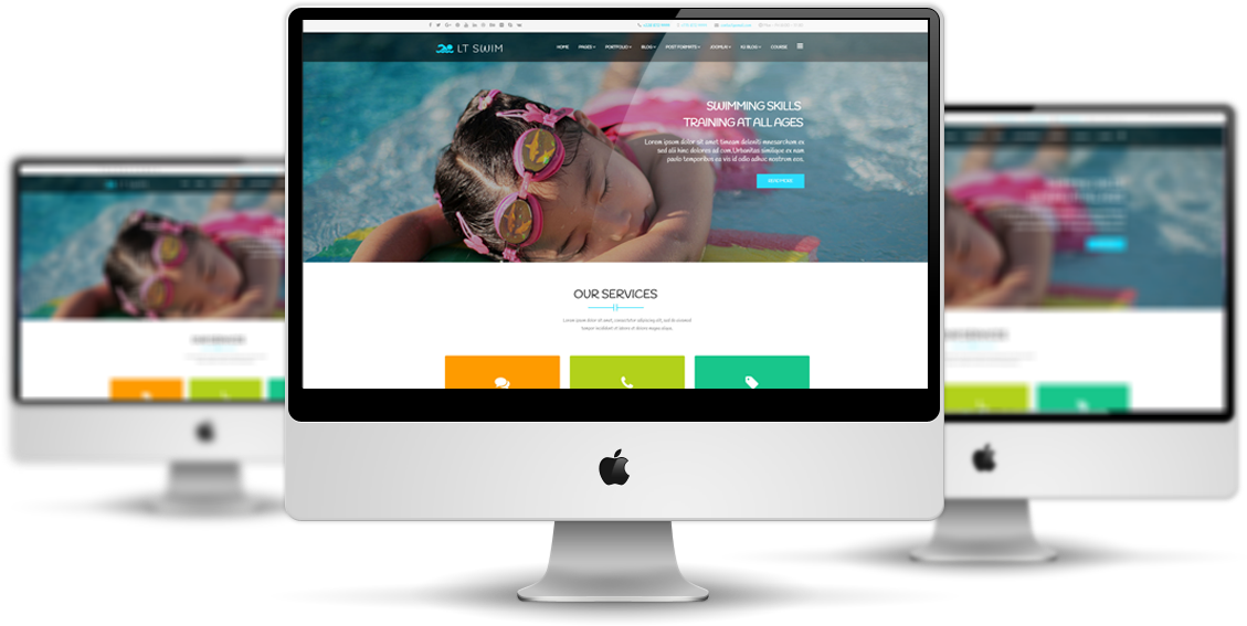 LT Swim – Premium Private Swimming School Joomla! template