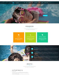 LT Swim – Free education joomla templates