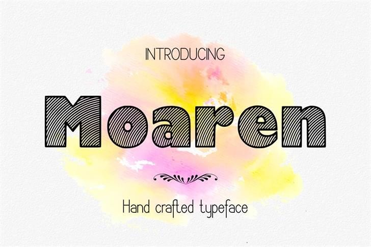 Moaren Handcrafted Font