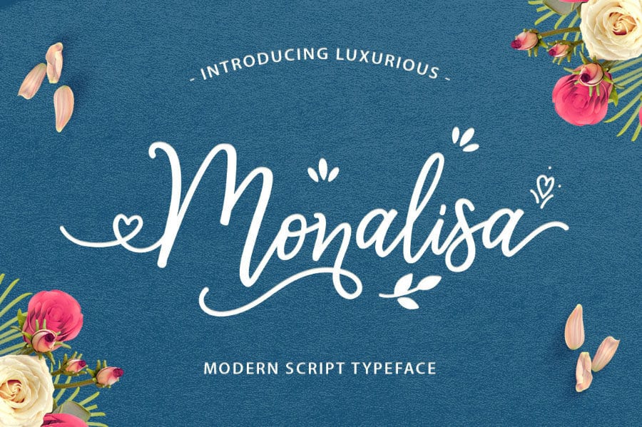 Monalisa Modern Free Script Typeface