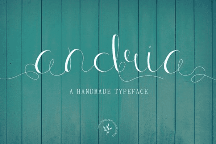 Andria Handwritten Typeface
