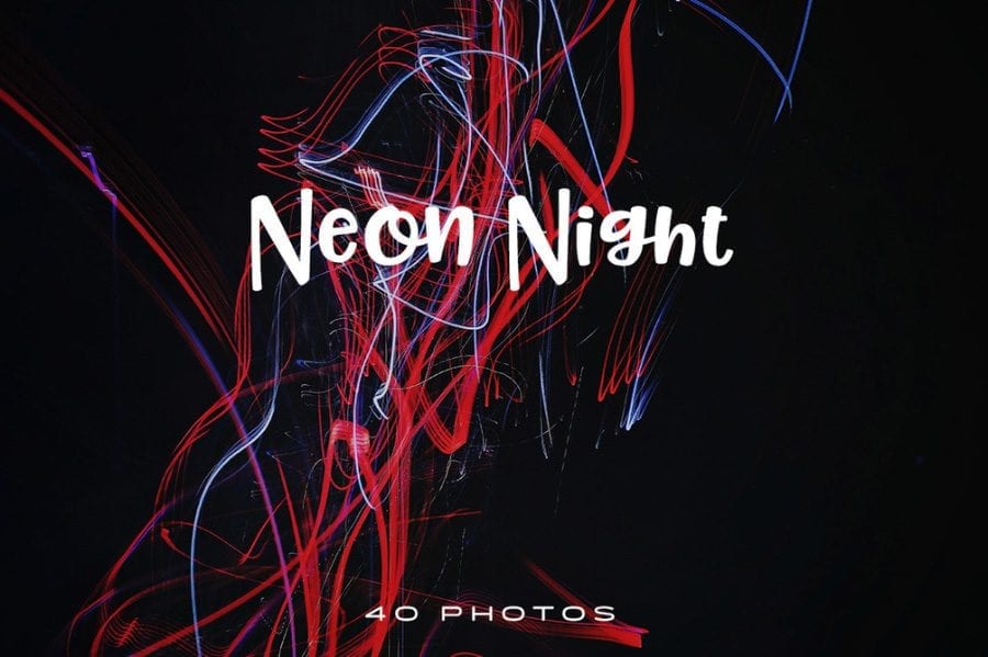 Pack Of 40 Neon Free Photos