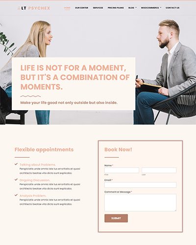 Lt Psychex Onepage – Free One Page Joomla Psychology Template