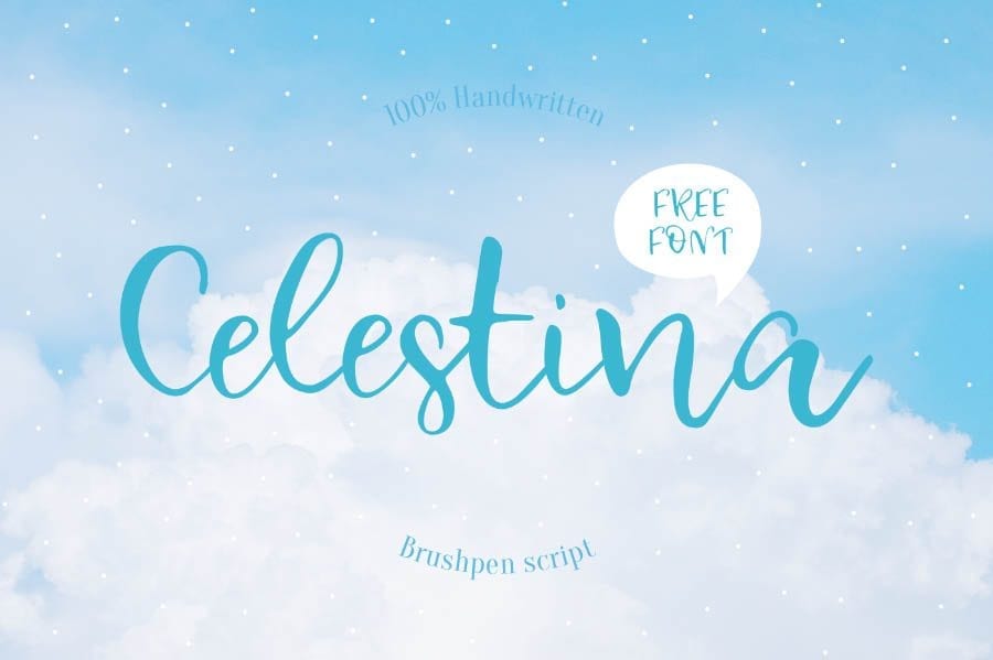 Celestina Free Script Typeface