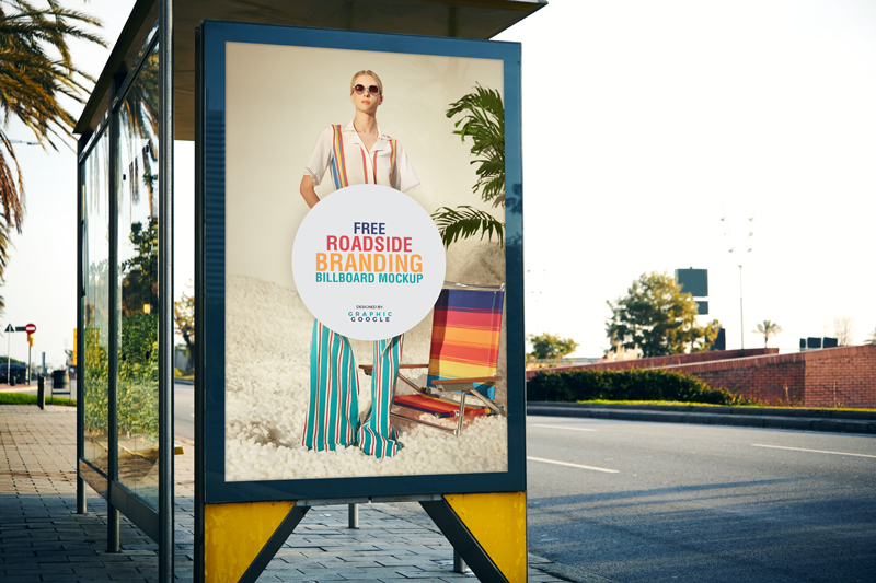 Roadside Branding Billboard Free Mockup PSD LTHEME