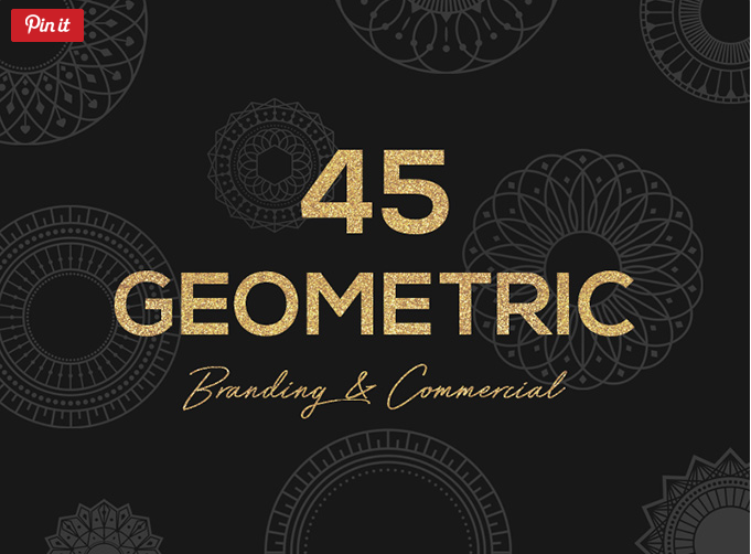 Set Of 45 Free Geometric Vector Shapes