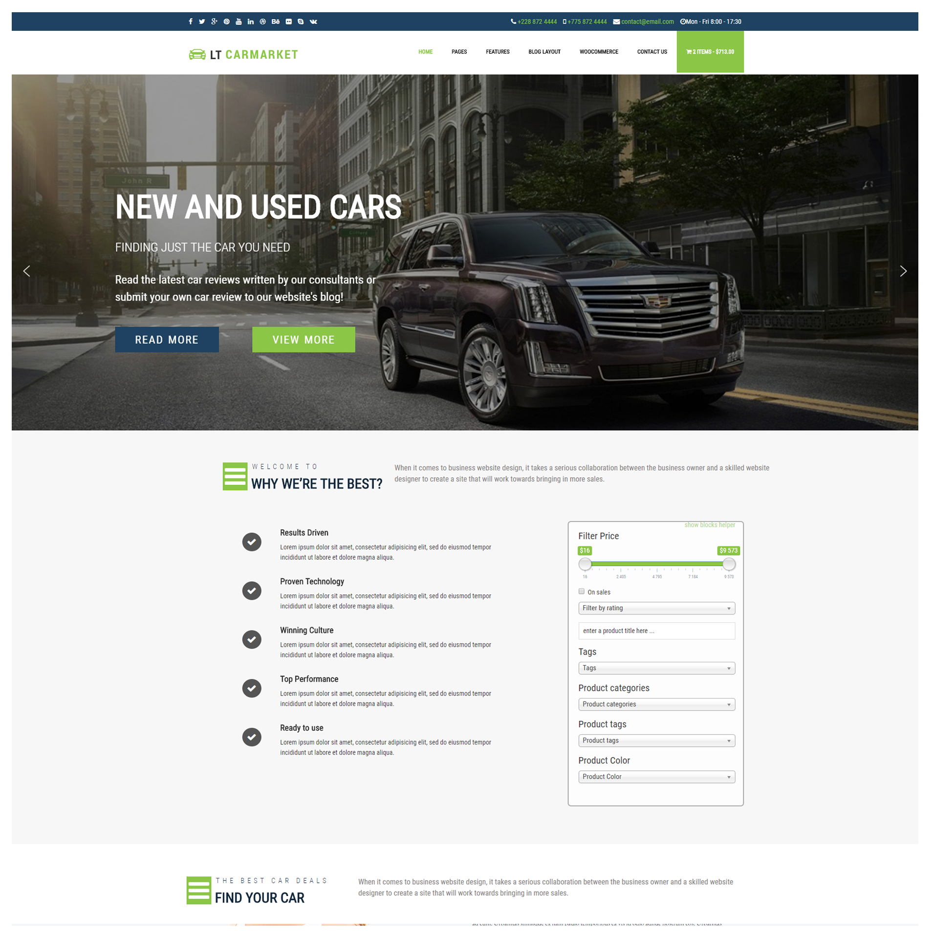  LT Carmarket – Car Dealer WordPress Theme 
