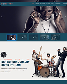 Lt Recoric Single Page – Free Musical Services Onepage Joomla Template