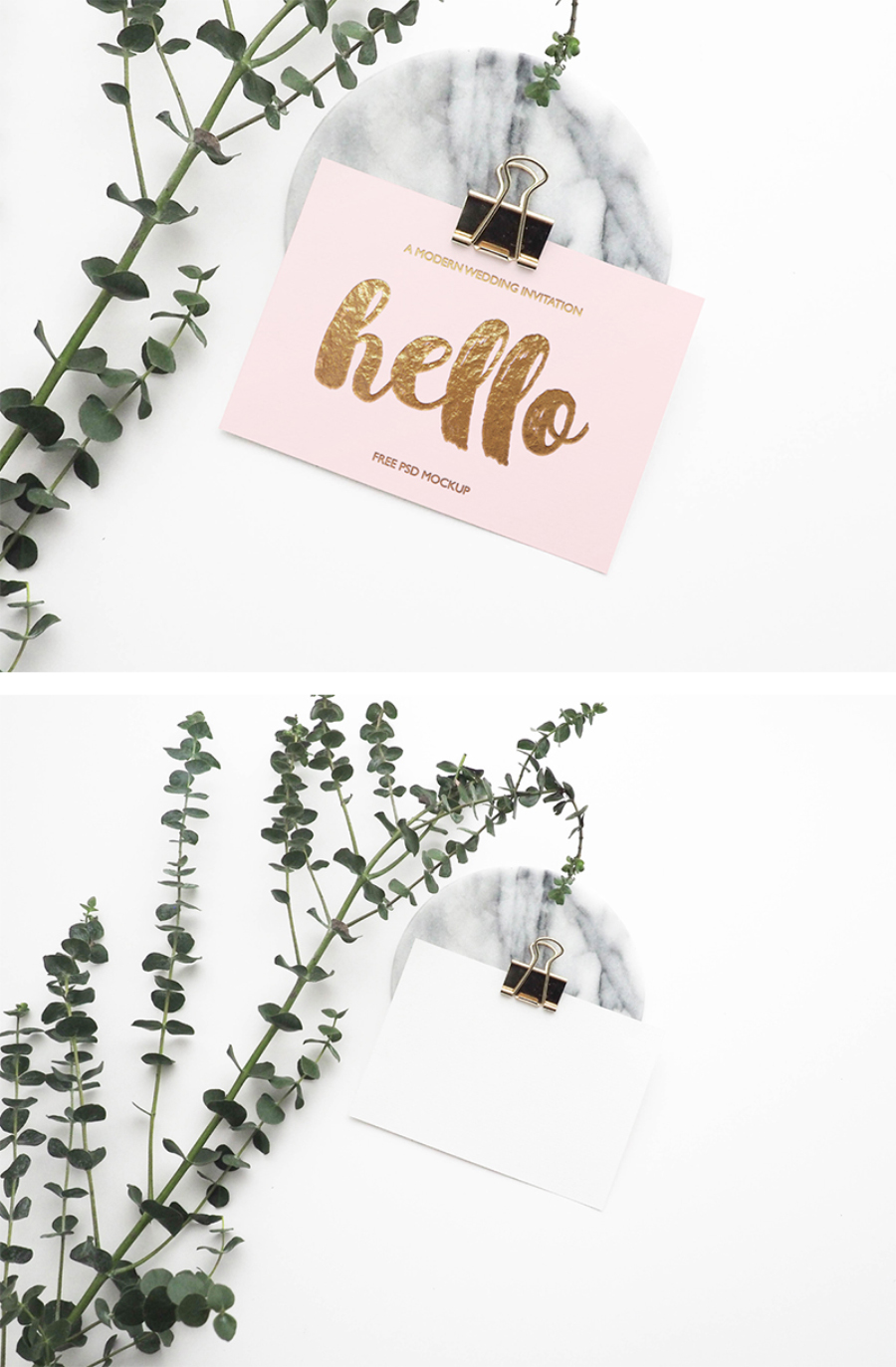 Download Stylish Greeting Card Free MockUp - LTHEME