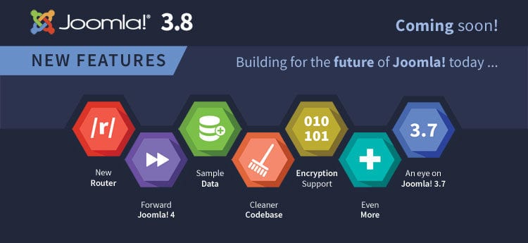 Announcement of releasing new features for Joomla 3.8