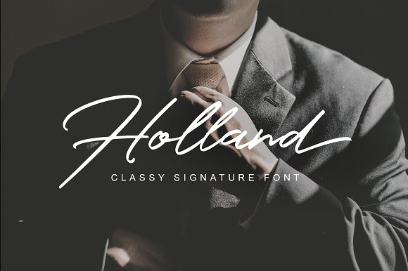 Holland Free Script Typefaces